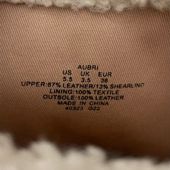 NWOB LAUREN Ralph Lauren Brown Suede Knee-High Boots w/Cream Shearling Trim 5.5B - Picture 10 of 11